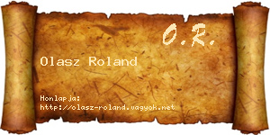 Olasz Roland névjegykártya