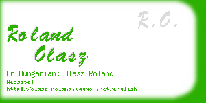 roland olasz business card